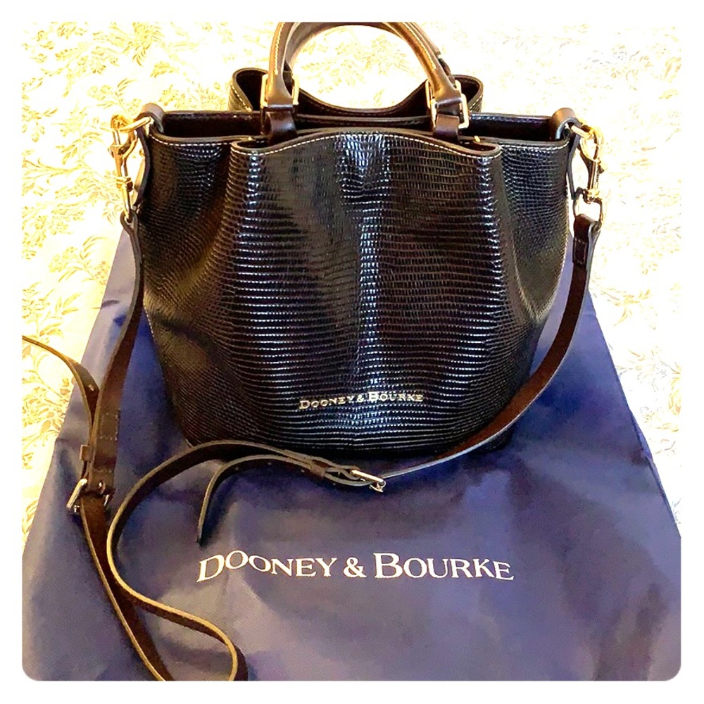Dooney & Bourke Embossed Lizard Small Barlow bag